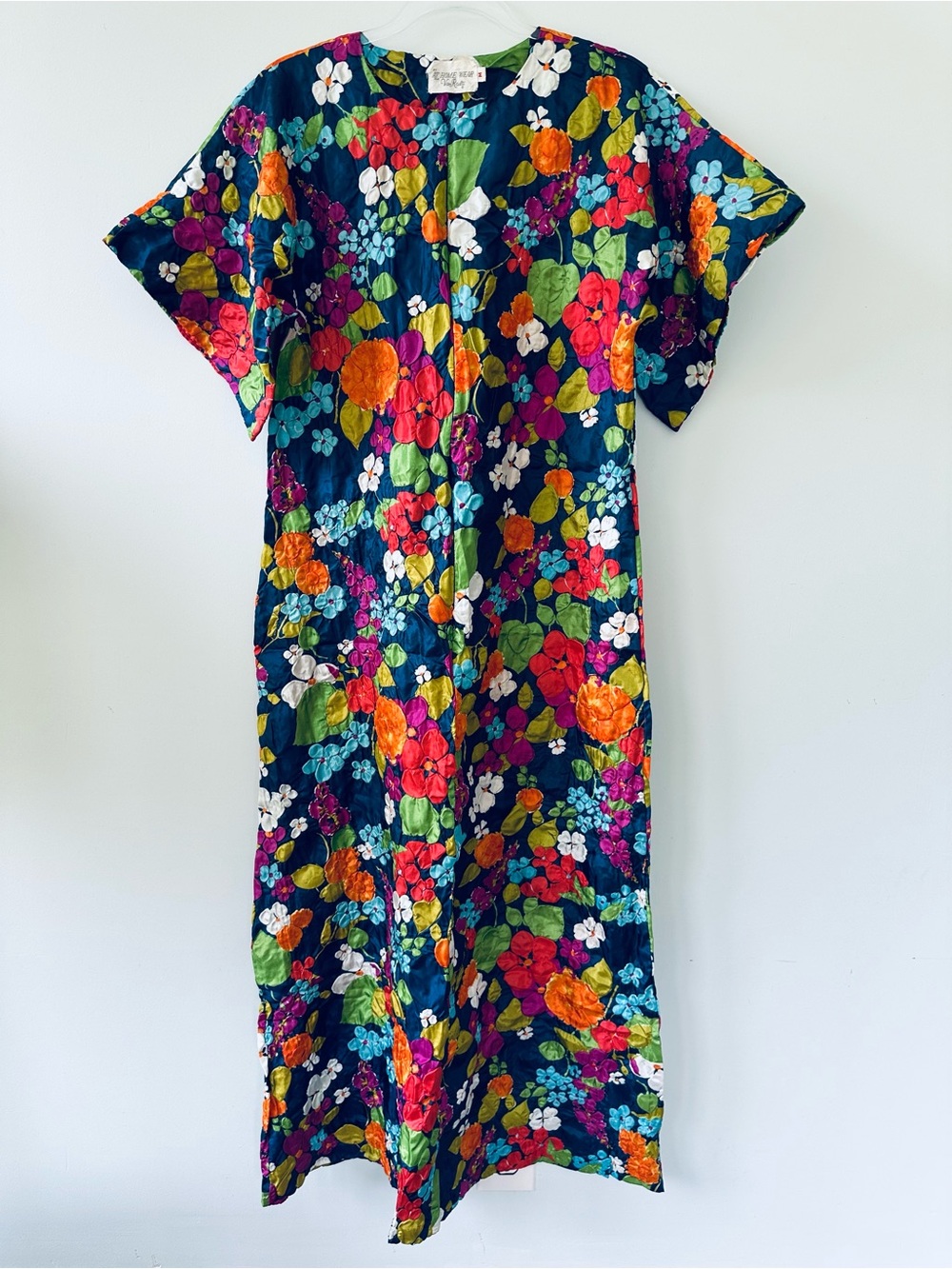 Vintage Caftan Kimono House Dress M - Picture 1 of 9